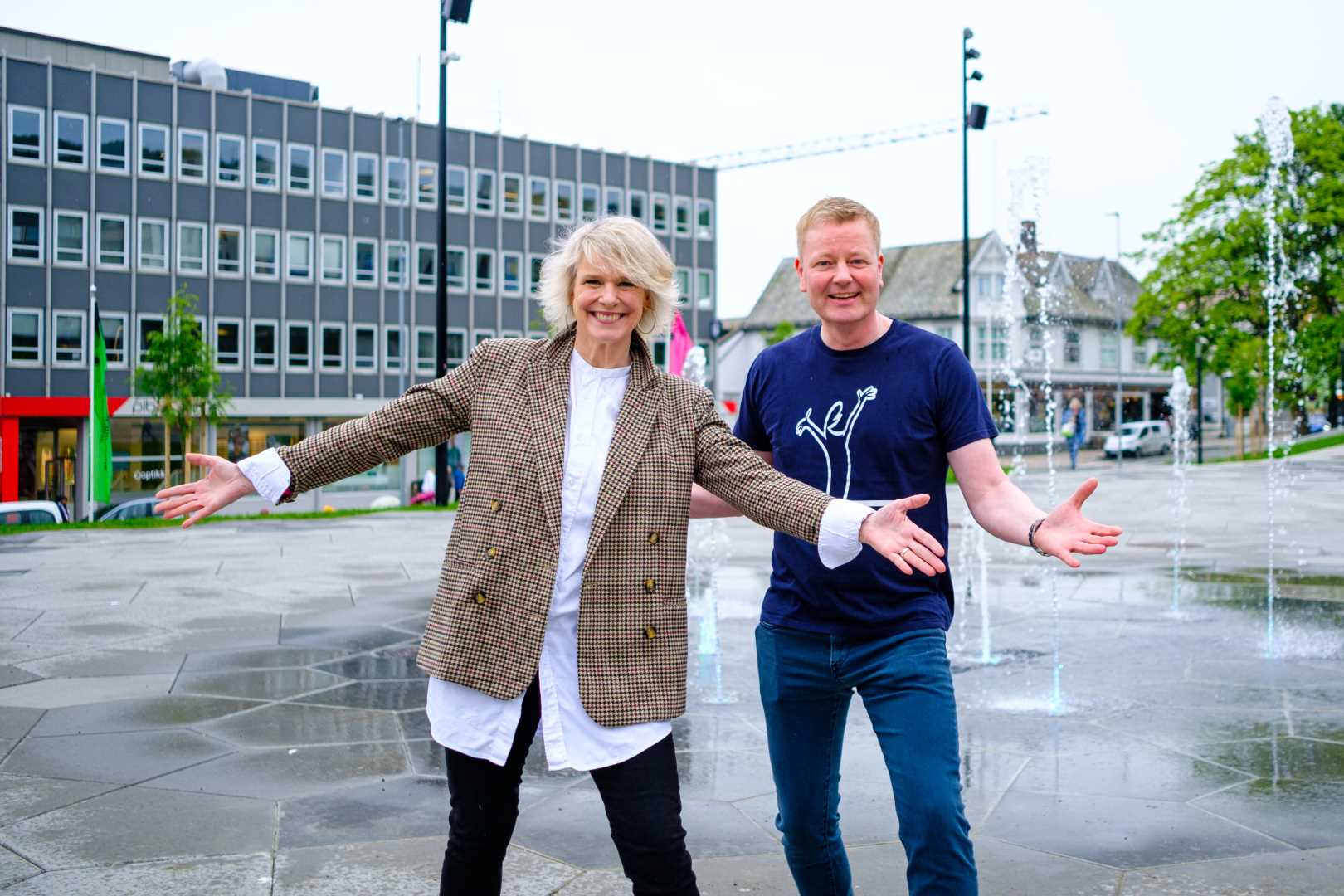 festspilldirektør Ragnheiður Skúladóttir og Dag Erik Enoksen festspilldirektør Ragnheiður Skúladóttir og Dag Erik Enoksen