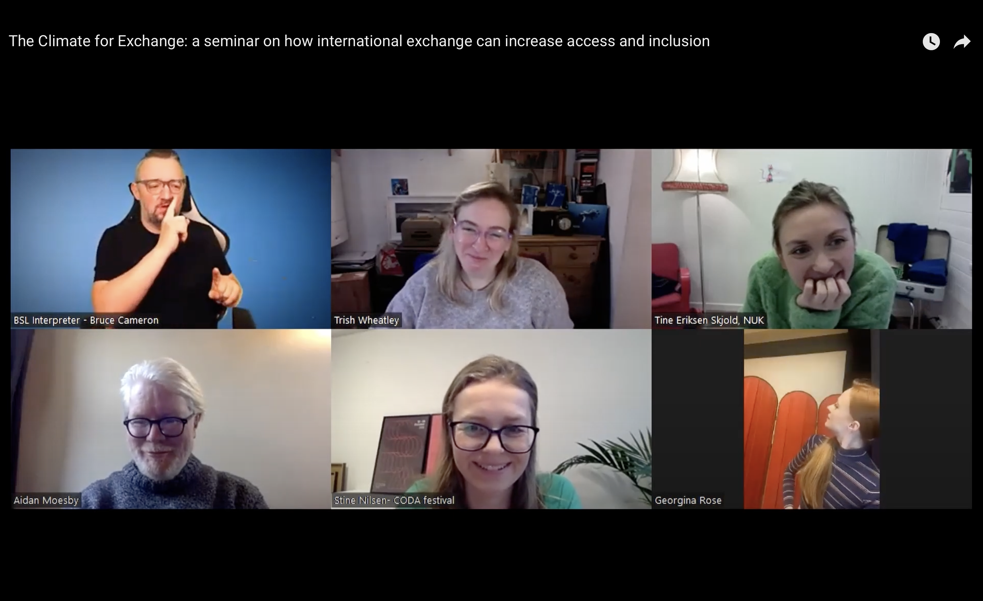 Skjermbilde fra seminaret