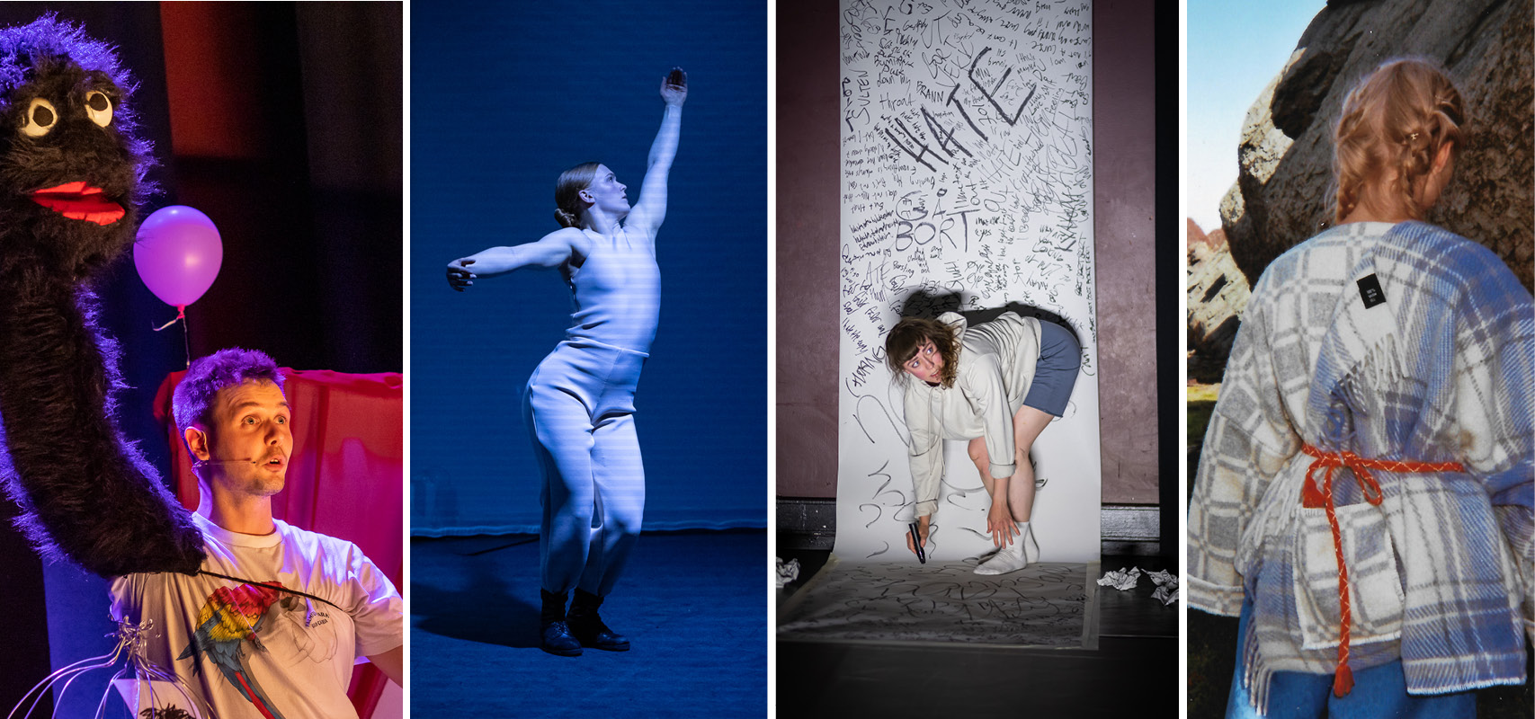 Ungkunstprosjekter Festspillene i Nord-Norge 2021. Foto: Lise Marie Mathisen, Renate Jensen (2) og Ramona Salo Myrseth Foto: Lise Marie Mathisen, Renate Jensen (2 bilder) og Ramona Salo Myrseth