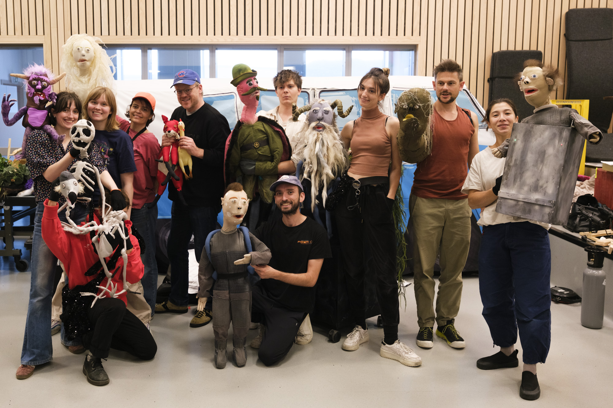 Kompani Wakka Wakka klar for tre dager med forestillinger i Harstad. Foto: Øivind Arvola