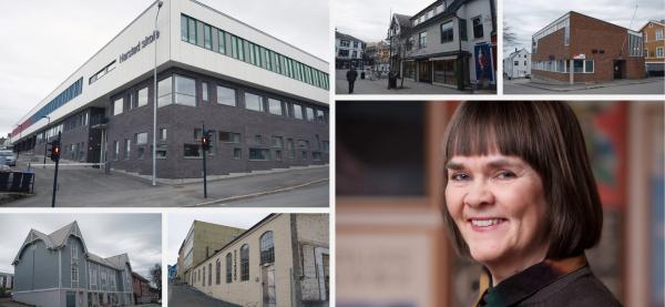 Festspillene bruker flere arenaer i byen. Mona Steffensen er produksjonsleder. Foto: Øivind Arvola