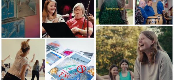 NUK - en bildekollasj fra NUK - ny ung kunst